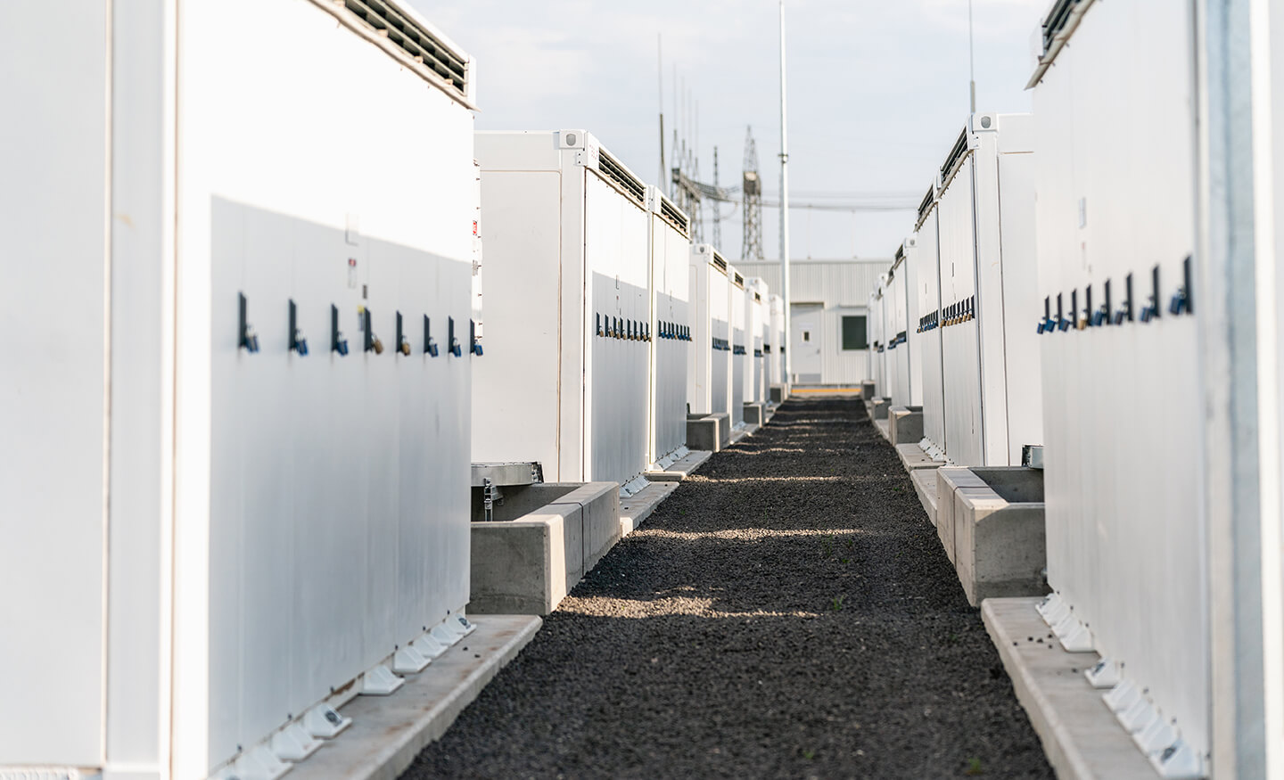 Solar battery farm