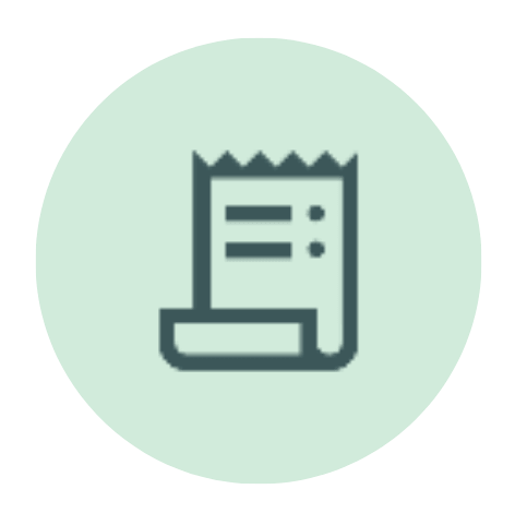 bill receipt pictogram