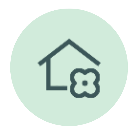 comfortable home pictogram
